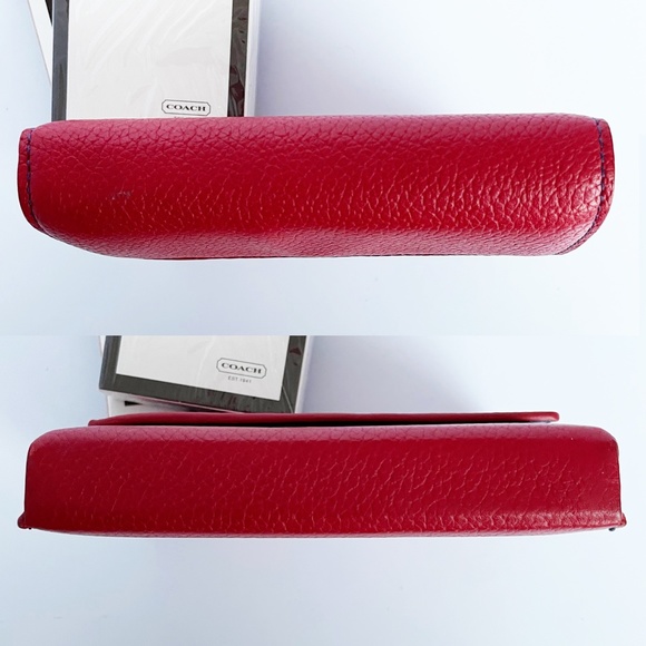 Coach Playing Cards with Red Leather Travel Case SLG Accessories Rare - Picture 11 of 13